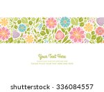 spring floral design horizontal | Shutterstock .eps vector #336084557
