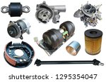 auto spare parts car on the... | Shutterstock . vector #1295354047
