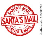 Santa's Mail Grunge Rubber...