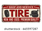Tire Shop And Service Vintage...