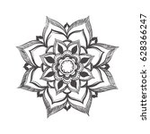 elegant mandala pattern in... | Shutterstock .eps vector #628366247