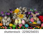 Assorted Easter Eggs And Jelly...