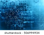 medical abstract background .... | Shutterstock . vector #506994934