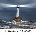 Image Of A Lighthouse With A...
