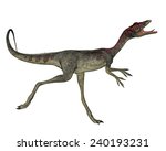 Compsognathus Dinosaur Running...