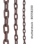 Rusty Old Steel Chain In Any...
