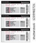 concert tickets template | Shutterstock .eps vector #1235982721