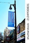 Small photo of AUSTIN, TEXAS - MARCH 12, 2022: SXSW South by Southwest Annual music, film, and interactive conference and festival. SXSW sign in Austin downtown