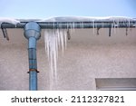  Icicles On Facade Of Building  ...