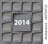 Post It 2014 Calendar