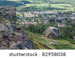 Cow And Calf Rocks On Ilkley...