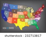 united states of america.... | Shutterstock .eps vector #232713817