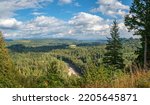 Jonsrud Viewpoint landscape nature and large expanse Oregon state. 