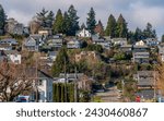 Small photo of Housing community and neighborhood on a hilltop in Tacoma Washington