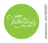 happy valentines day label on... | Shutterstock .eps vector #1617025057