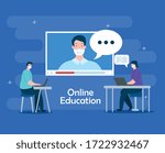 people in education online with ...