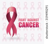 fight against breast cancer... | Shutterstock .eps vector #319490291