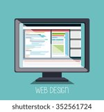 web design development graphic... | Shutterstock .eps vector #352561724