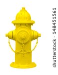 Yellow Fire Hydrant Isolated On ...