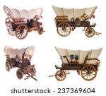 Old Horse Carriage Vector