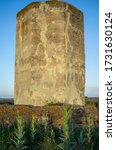 Almohad watchtower of Ibn Marwan or Los Rostros, outskirts Badajoz, Extremadura, Spain