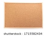 cork board isolated on white background
