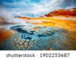 Dramatic View Of The Geothermal ...