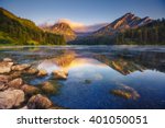 Fantastic views of the turquoise Lake Obersee under sunlight. Dramatic and picturesque scene. Location famous resort: Nafels, Mt. Brunnelistock, Swiss Alps. Europe. Artistic picture. Beauty world.