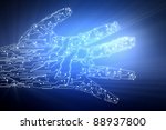blue lights abstract background | Shutterstock . vector #88937800