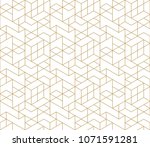 seamless linear pattern with... | Shutterstock .eps vector #1071591281