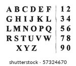 sketch alphabet. font. | Shutterstock .eps vector #57324670