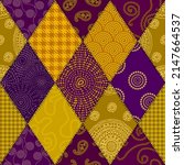 patchwork textile pattern.... | Shutterstock .eps vector #2147664537