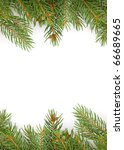 christmas green framework... | Shutterstock . vector #66689665