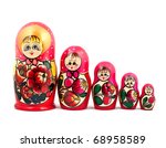 Russian Dolls. Isolated On A...