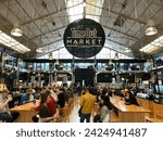 Small photo of Lisbon, Portugal - February 13, 2024: timeout marketplace is a popular food and beverage tourist attraction located in Cais do Sodre in Lisbon, Portugal