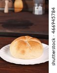 Kaiser Roll On Paper Plate At...