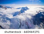 Nice view of Grossglockner peak and glacier from KaiserFranz Josef Glacier National Park, in New Zealand in the Austrian Alps