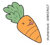 Cartoon Dead Carrot