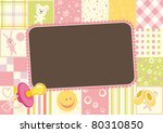 girls children border of the... | Shutterstock . vector #80310850