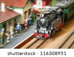 Motion Blur Of A Model Railroad ...