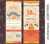 birthday party invitation... | Shutterstock .eps vector #233875504