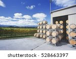 Wine Stored In Barrels At...