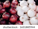 Lots Of Red And White Onions....