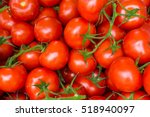 Red Tomatoes Background. Group...