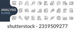 set of outline icons related to ...
