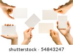 collection of card blanks in a... | Shutterstock . vector #54843247