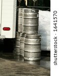 Kegs Of Beer Unloaded From A...