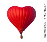 Beautiful red air balloon in...