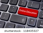 concepts of online education ... | Shutterstock . vector #118435327