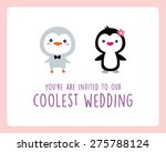 penguin coolest wedding... | Shutterstock .eps vector #275788124